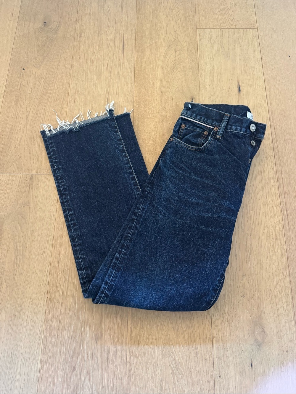 Moussy Vintage High-Rise Straight Jeans in Indigo Blue - Picture 6 of 10